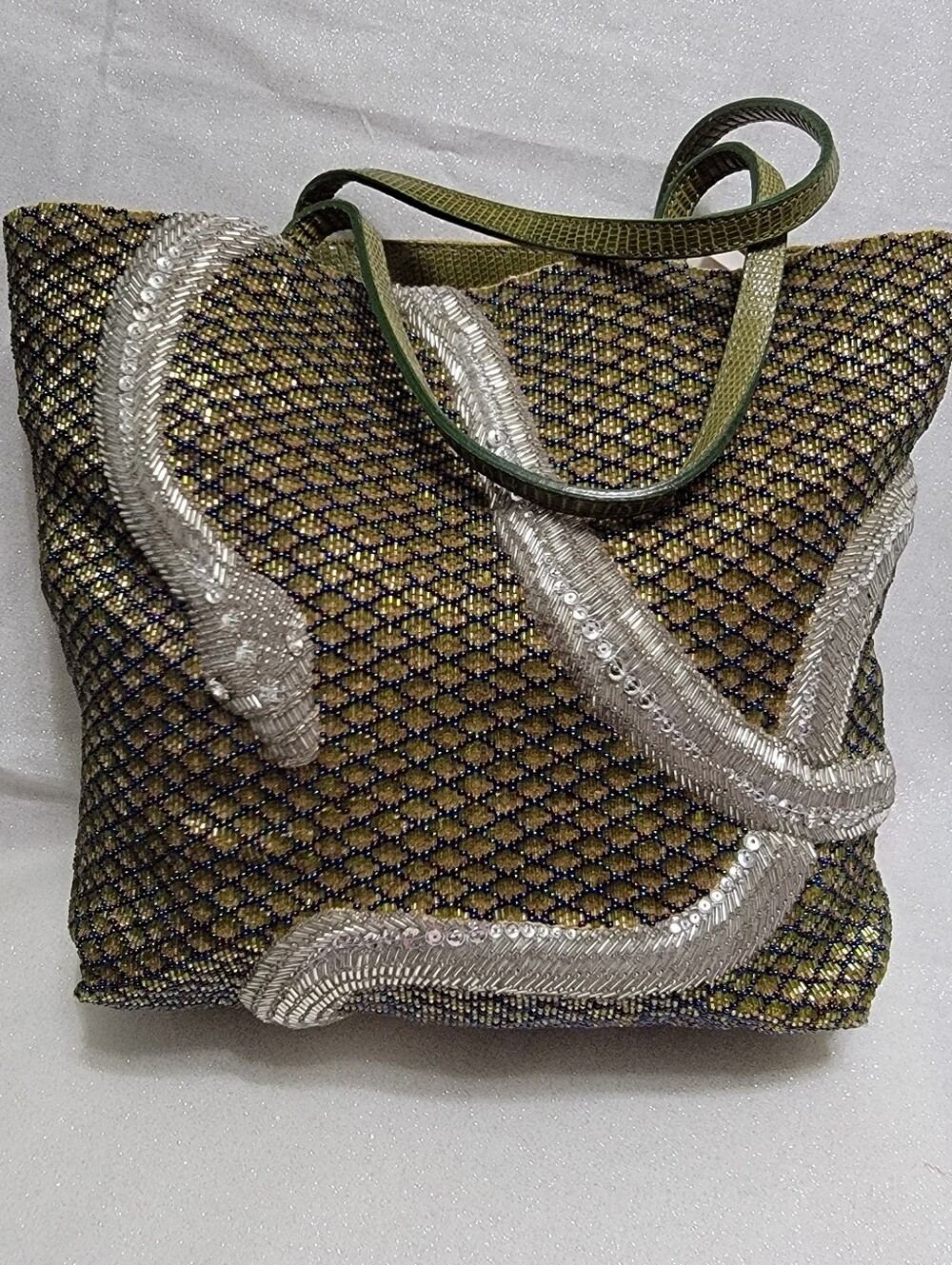 Rare VALENTINO Vintage Beaded Snake Bag